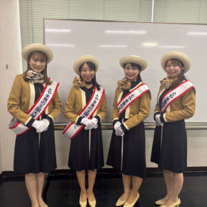 新大使へのタスキ交付式を行いました✨